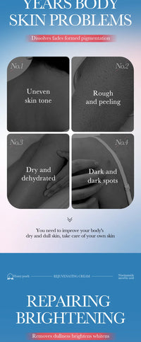 Whitening Body Cream for Dark Underarms, Thighs & Intimate Areas | Niacinamide Brightening Lotion