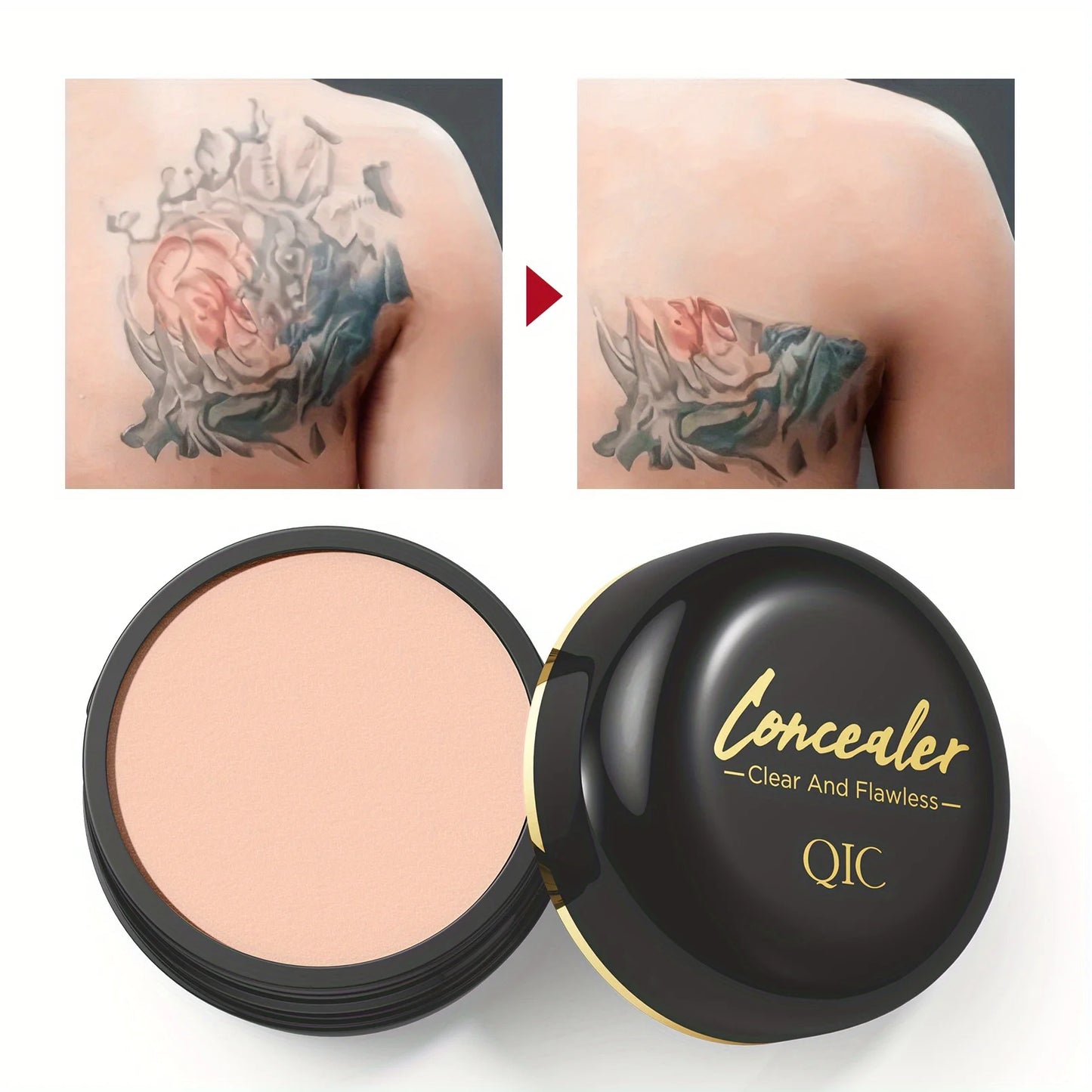 Full Coverage Concealer Cream – Waterproof Matte Finish for All Skin Tones, Hides Scars & Dark Circles 15g