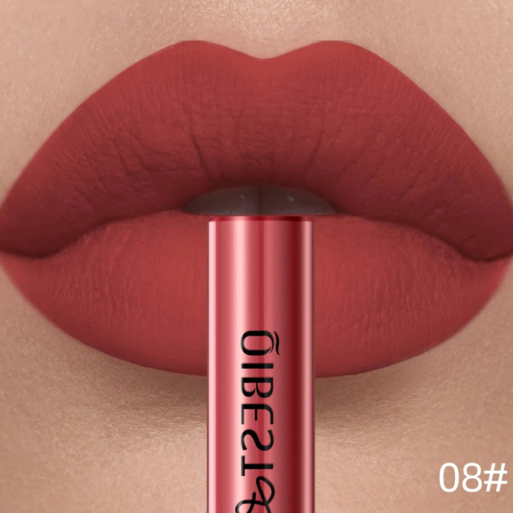 QiBest Velvet Matte Lipstick - Waterproof Long-Lasting Lip Tint