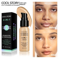 Air Cushion CC Cream Foundation | Oil Control, Matte, Full Coverage, Waterproof | 10 Shades