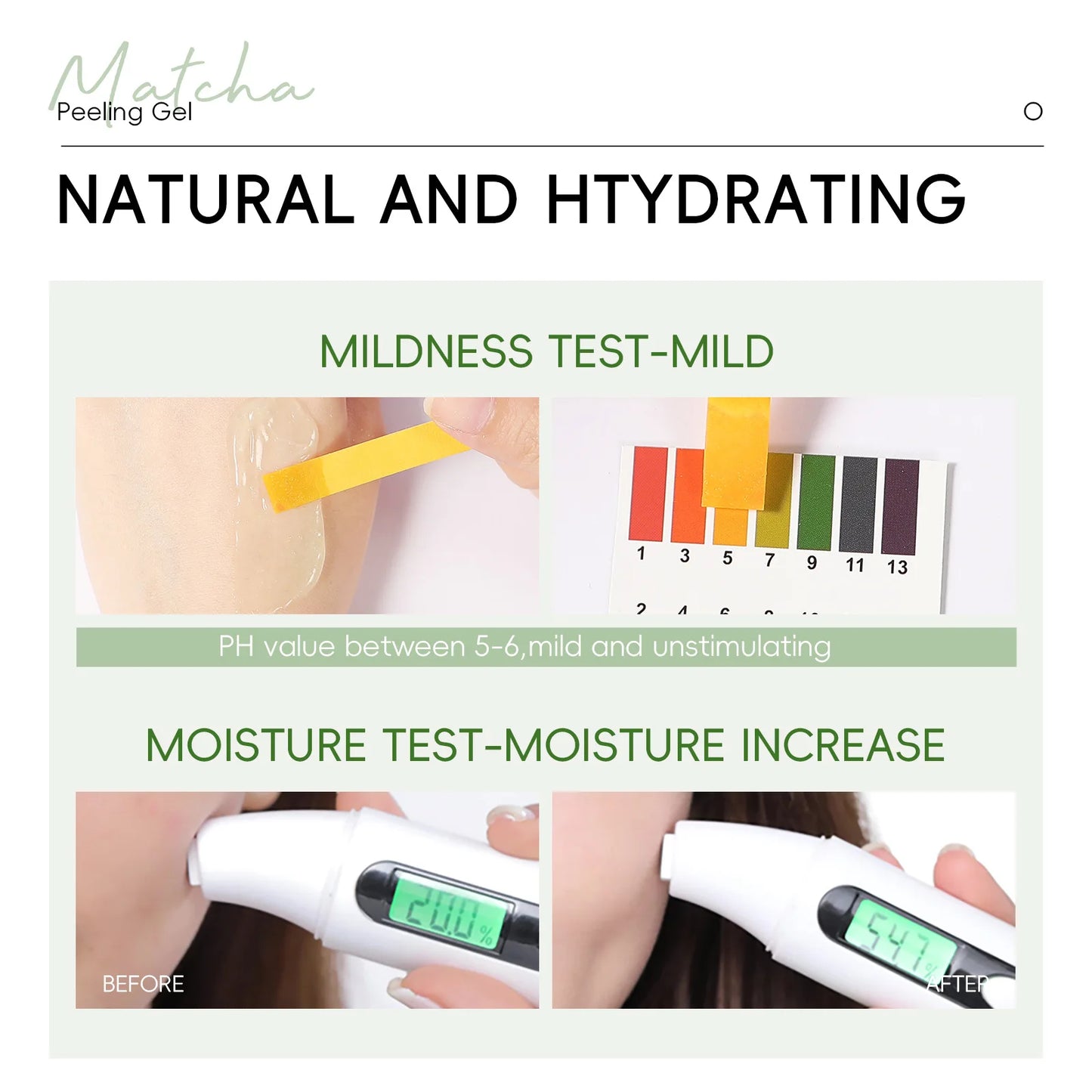 LAIKOU Matcha Peeling Gel – Deep Cleansing Exfoliator & Brightening Facial Scrub (60g)