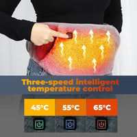 USB Electric Heating Belt – 3-in-1 Graphene Waist Warmer with 3 Heat Settings