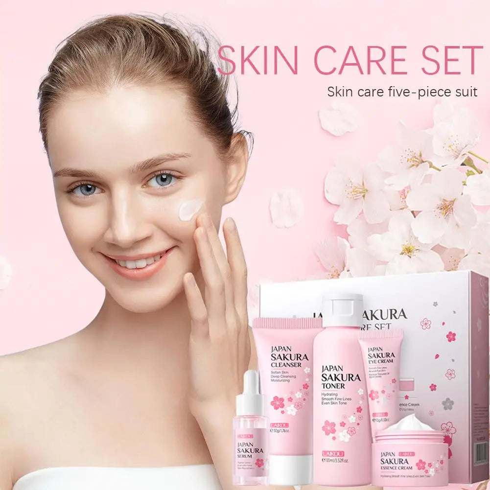 Sakura Skin Care Set – 3 or 5-Piece Gift Box