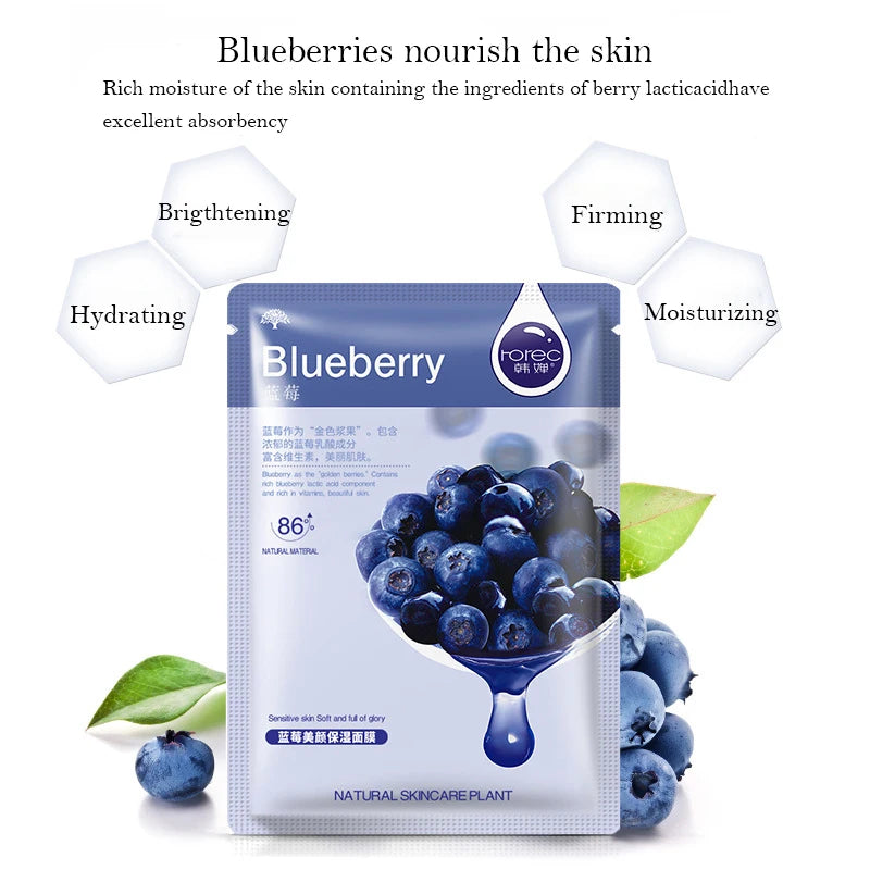 SADOER Natural Plant Sheet Face Mask – Moisturizing, Oil Control & Anti-Aging | 10pcs
