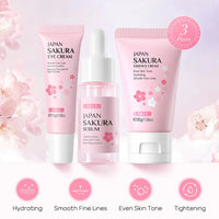 Sakura Skin Care Set – 3 or 5-Piece Gift Box