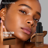 Pecolovers High Coverage Foundation – Waterproof, Sweatproof & Long-Lasting Cream Formula, 12 Shades