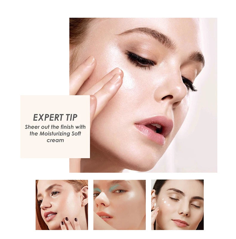 Matte Foundation Cream Concealer Full Coverage Primer Makeup for Dark Circles