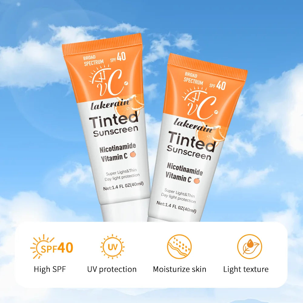 Lakerain SPF 40 Sunscreen Foundation Cream With UV Protection Light Coverage