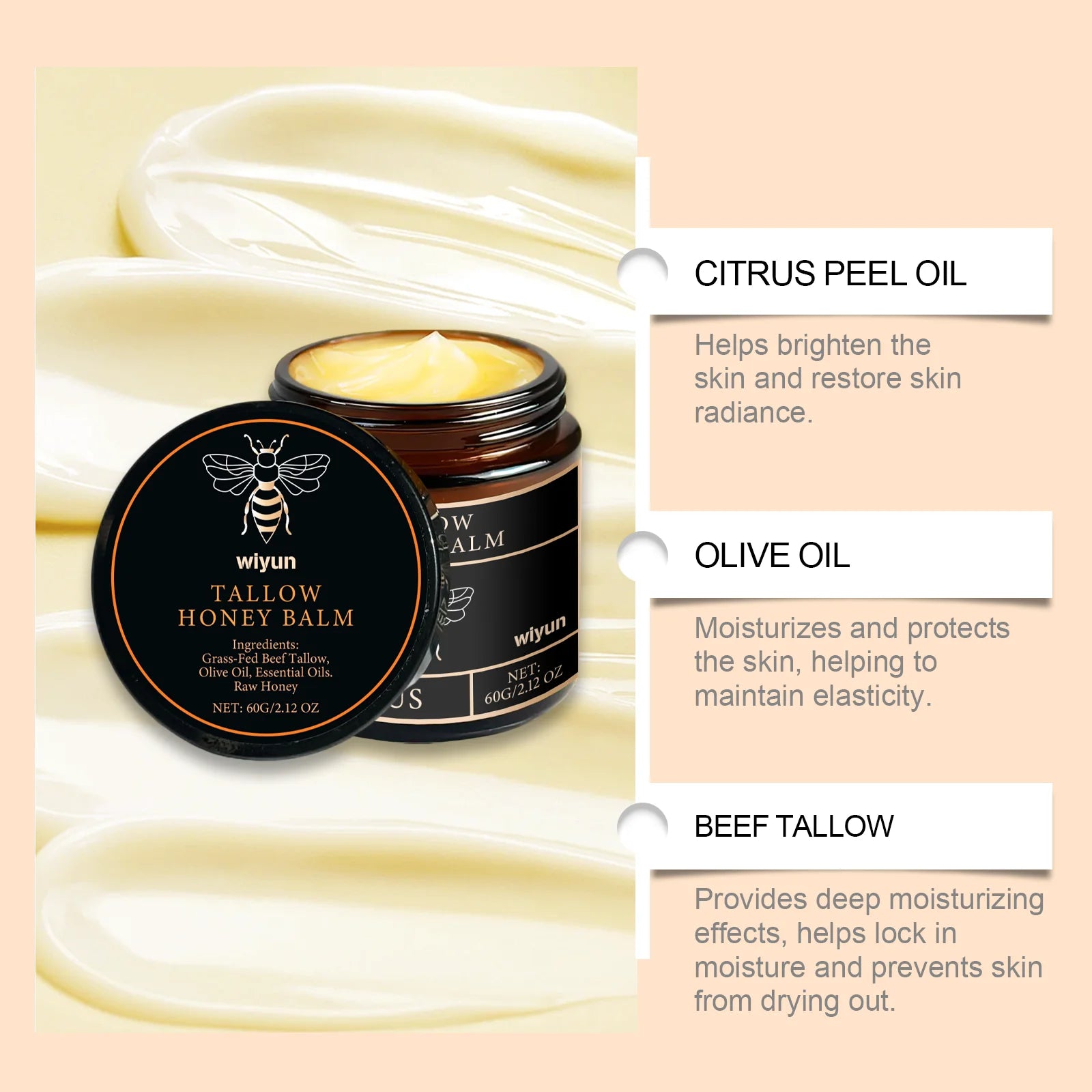 Tallow & Honey Glow Moisturizing Cream