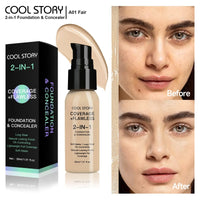 Air Cushion CC Cream Foundation | Oil Control, Matte, Full Coverage, Waterproof | 10 Shades