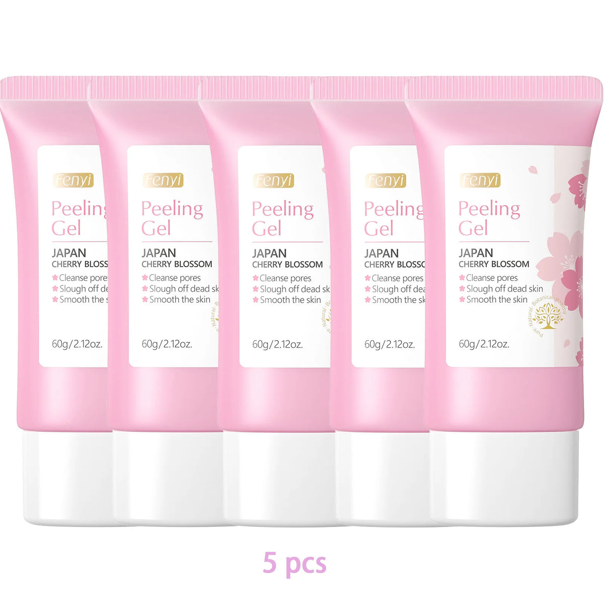 FENYI Japan Cherry Blossom Peeling Gel – Brightening & Deep Cleansing Facial Scrub with Hyaluronic Acid (60g)