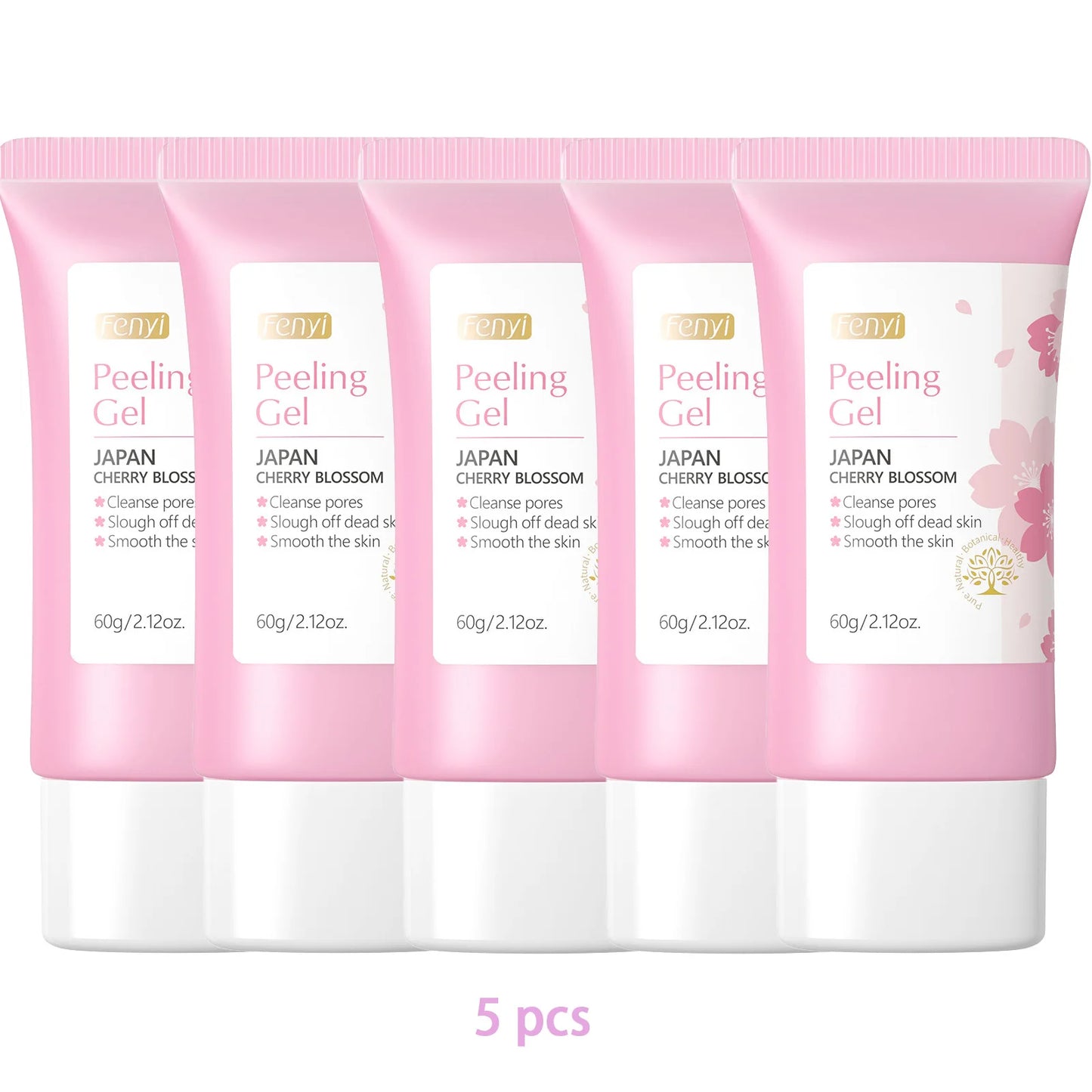 FENYI Japan Cherry Blossom Peeling Gel – Brightening & Deep Cleansing Facial Scrub with Hyaluronic Acid (60g)
