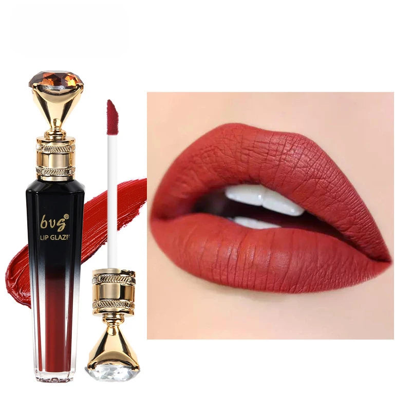Diamond Velvet Lip Gloss - Waterproof Long-Lasting Shine
