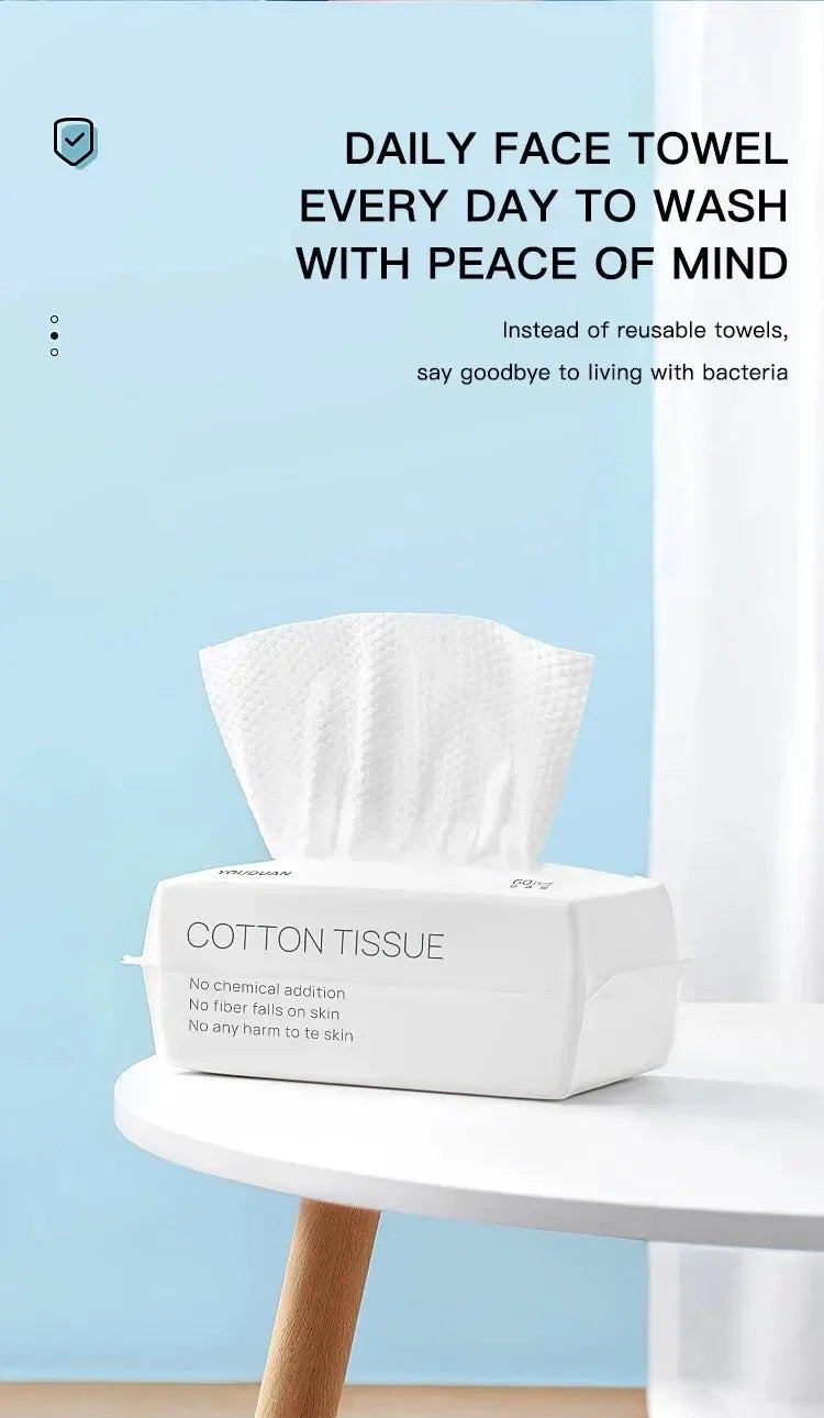 Non-Woven Disposable Spa & Salon Face Towels – Soft Facial Cleansing Wipes for Home & Beauty Salon Use (20x15cm)