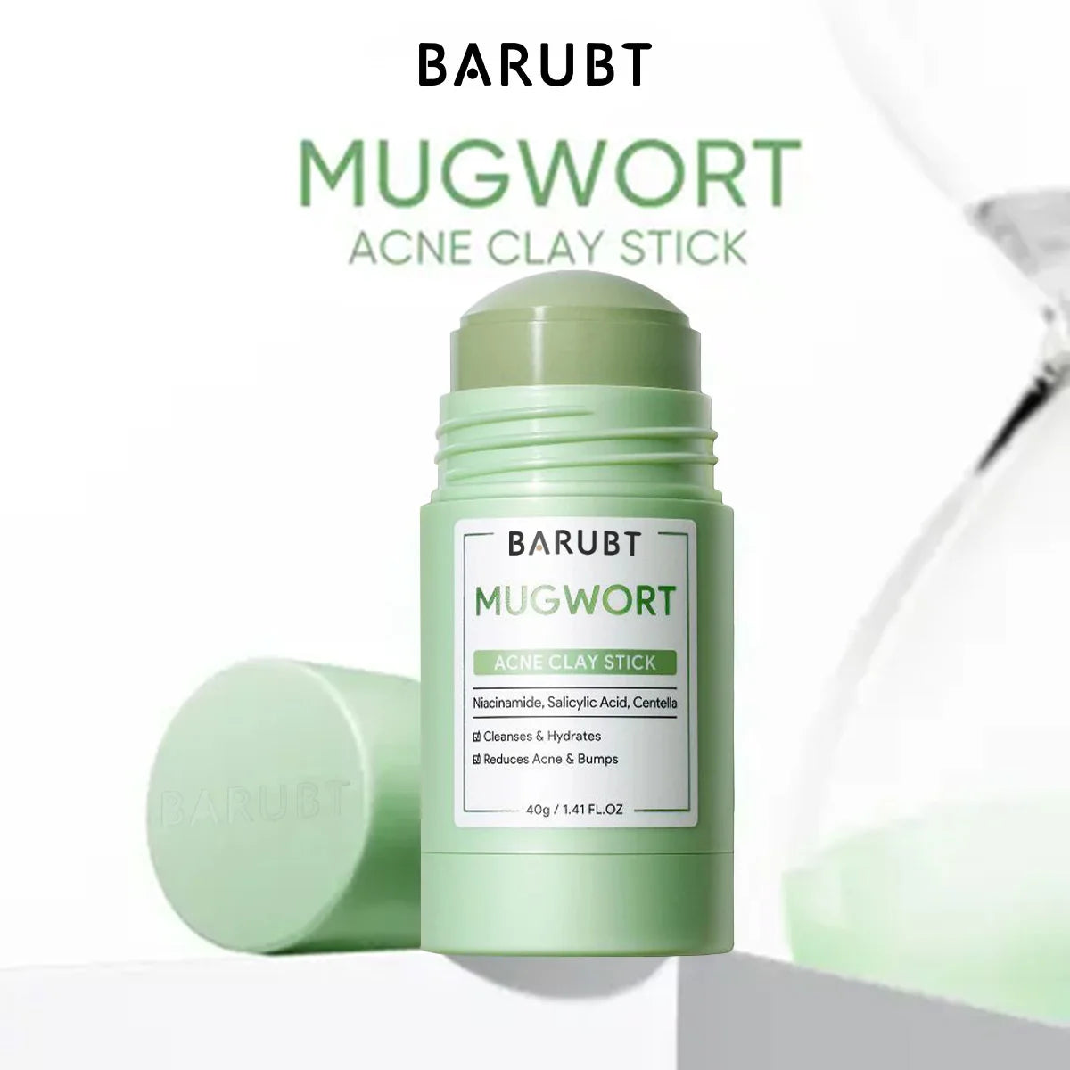 Jaysuing Cleansing Mask Stick – Mugwort, Alaska Volcano & More | Pore Minimizer & Acne Treatment 40g