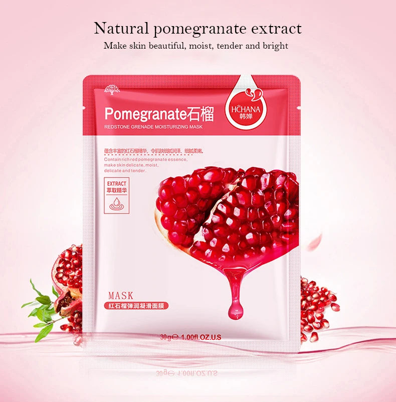 SADOER Natural Plant Sheet Face Mask – Moisturizing, Oil Control & Anti-Aging | 10pcs