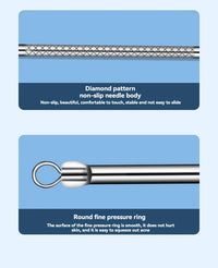 11-Piece Blackhead & Ingrown Hair Removal Tool Set – Acne Needles, Pore Cleaner & Tweezers Kit