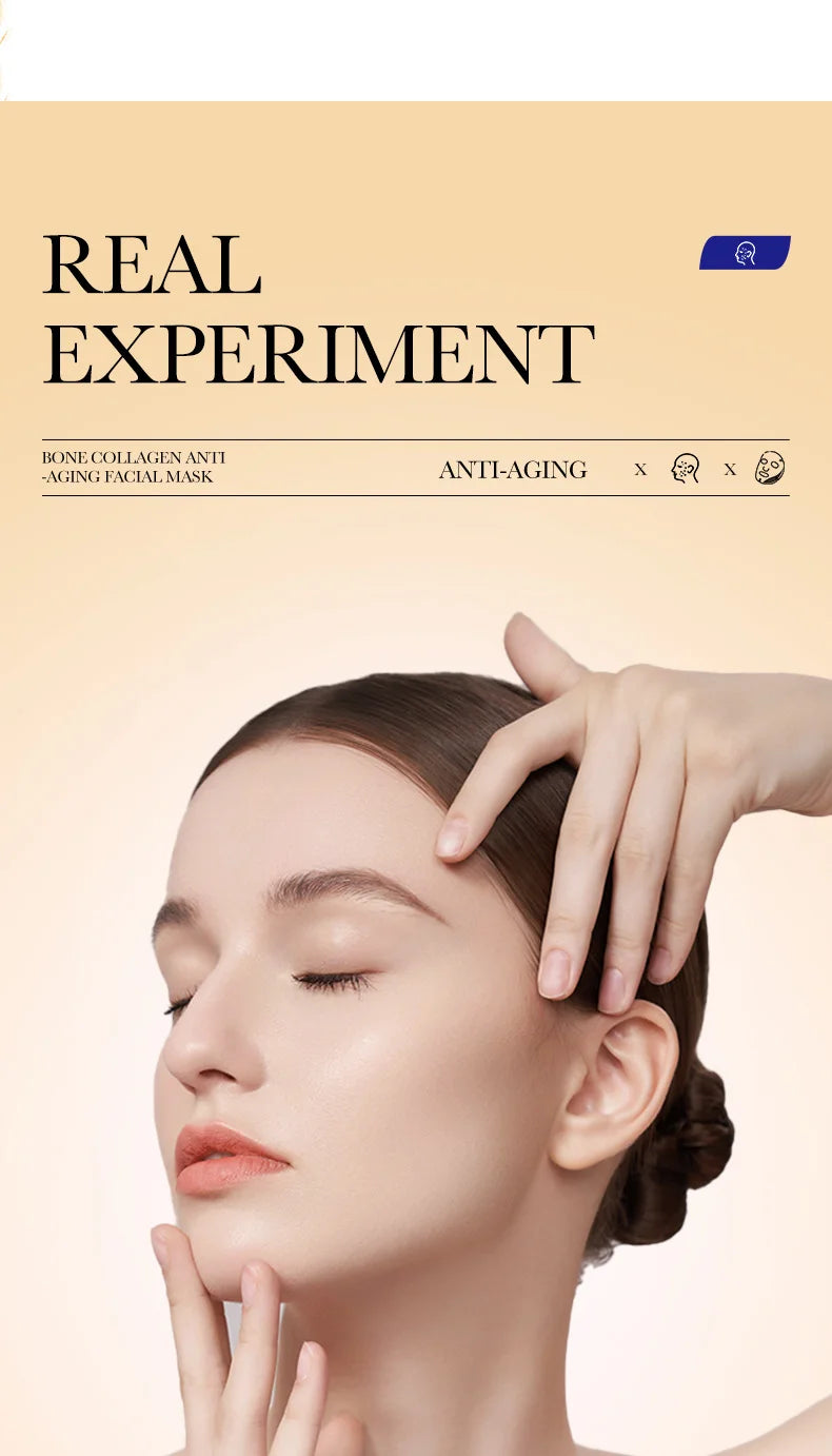 PWYUMAN Collagen Anti-Wrinkle Facial Mask – Anti-Aging, Brightening & Deep Moisturizing | All Skin Types