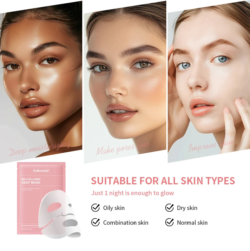 Bio-Collagen Deep Hydrogel Mask – Overnight Hydration, Pore Minimizing & Firming | ibcccndc