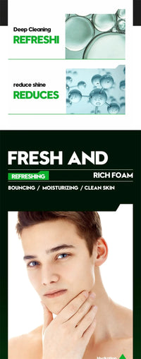 SADOER Men's Deep Cleansing Facial Cleanser – Oil Control, Blackhead Removal & Pore Minimizer (100g)