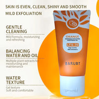 LUXURYTO Orange Exfoliating Gel – Gentle Face & Body Scrub for Dead Skin Removal & Oil Control (50ml)