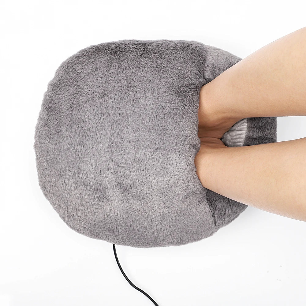 USB Foot Warmer Heating Pad – Constant 45–55°C, Washable Velvet Cover, Soft Plush Foot Heater