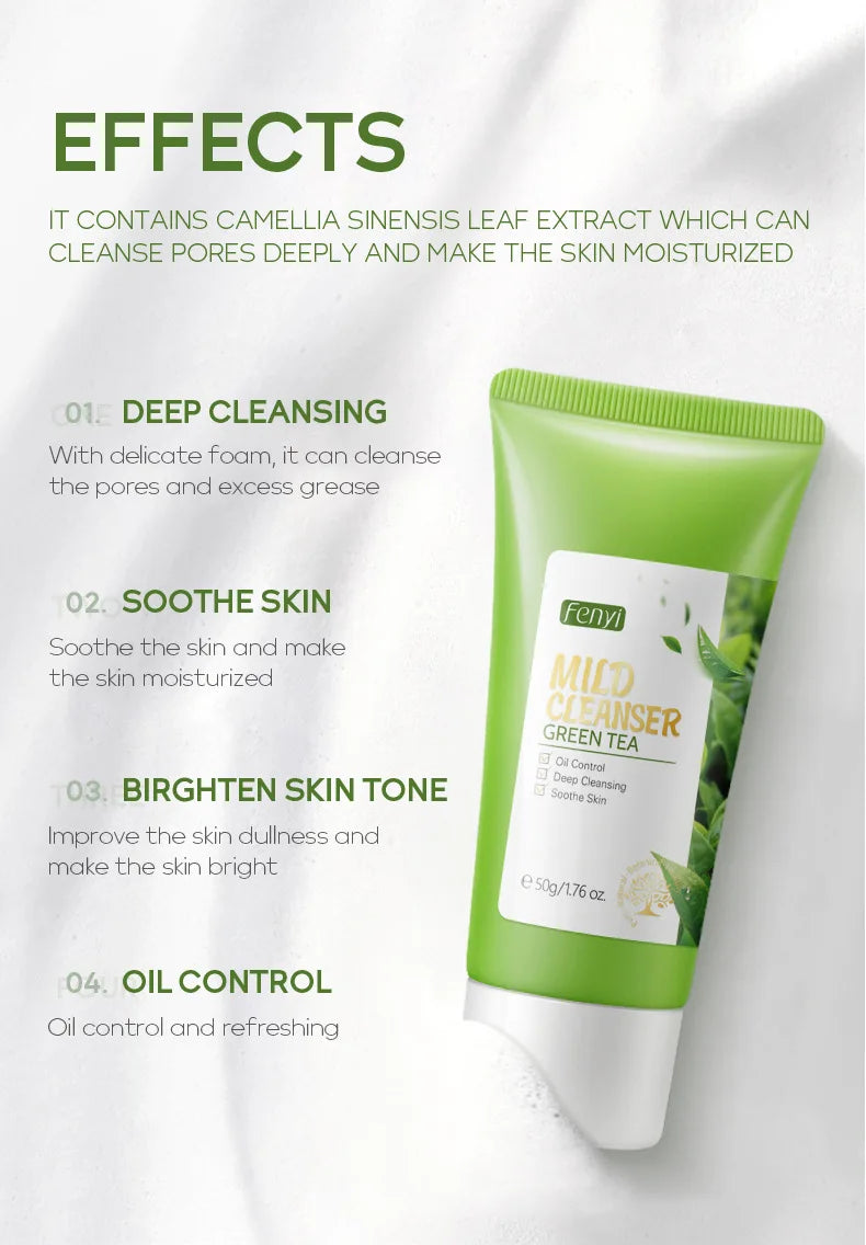 REAROYA Vitamin C Facial Cleanser – Deep Cleansing, Brightening & Moisturizing Face Wash (50g)