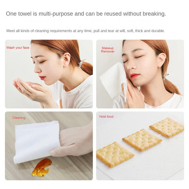 Non-Woven Disposable Spa & Salon Face Towels – Soft Facial Cleansing Wipes for Home & Beauty Salon Use (20x15cm)