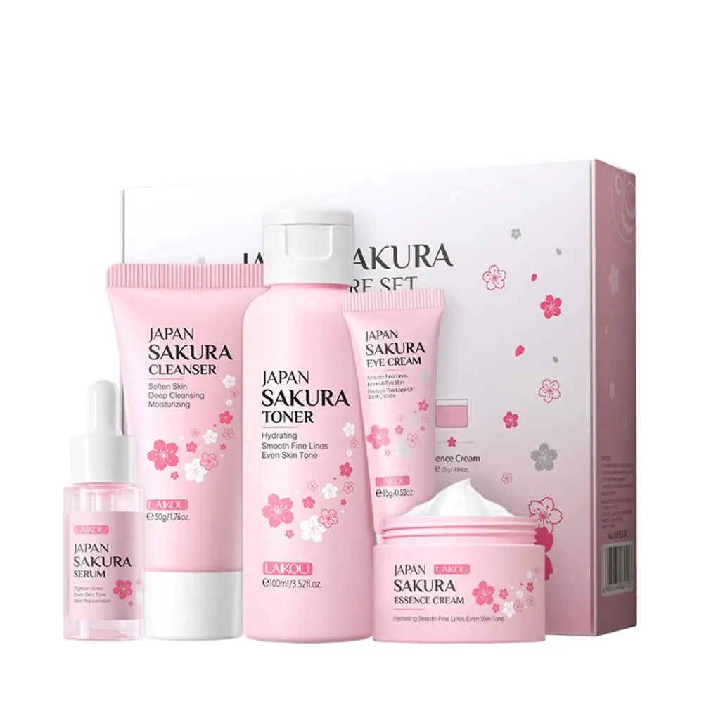 Sakura Skin Care Set – 5 or 6-Piece Collection