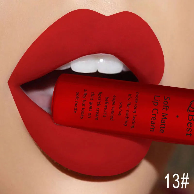 Velvet Matte Nude Lip Gloss - Waterproof Long-Lasting Lipstick