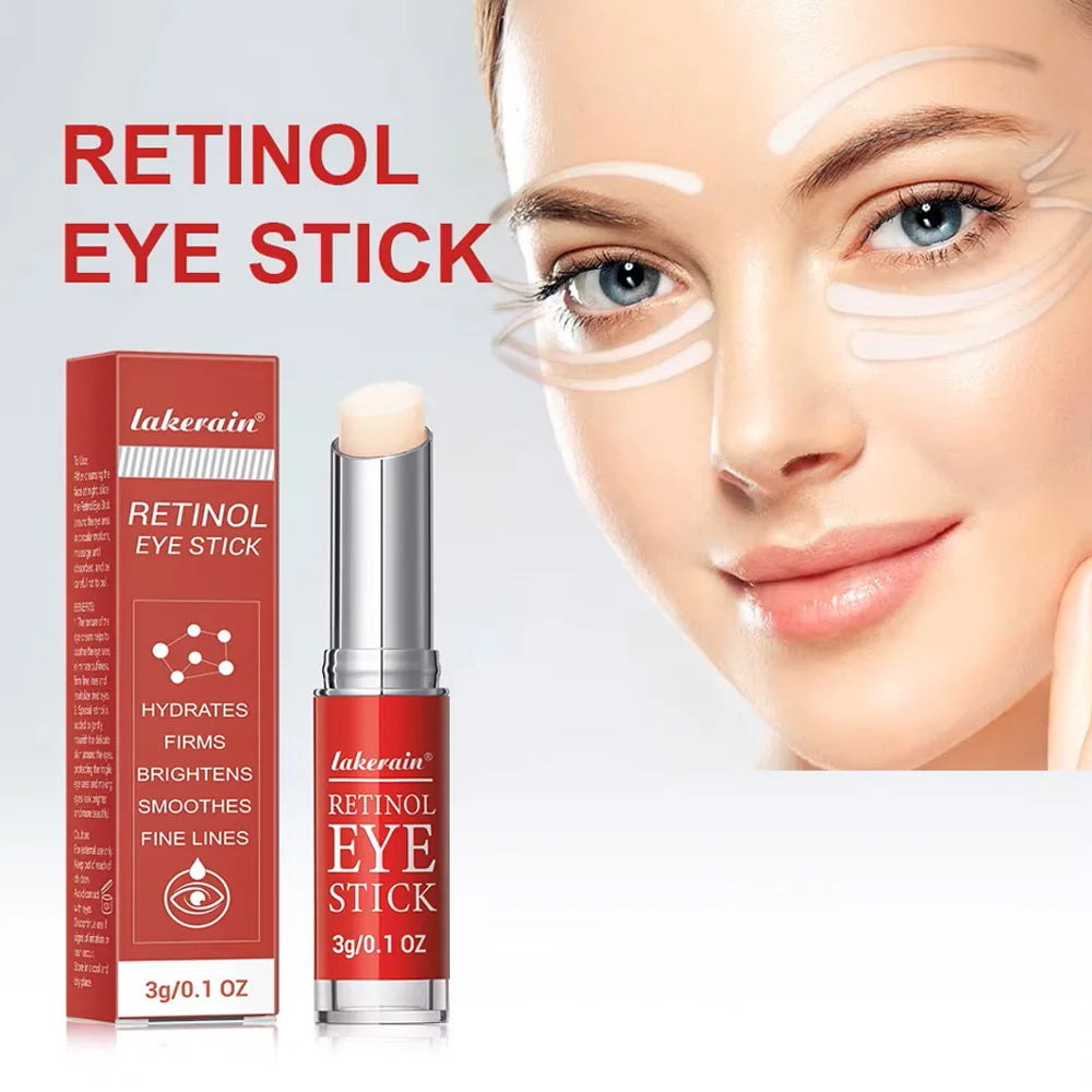 Retinol Eye Cream Stick – Anti-Aging Dark Circle & Firming Eye Balm for Puffiness, Fine Lines & Brightening (3g)