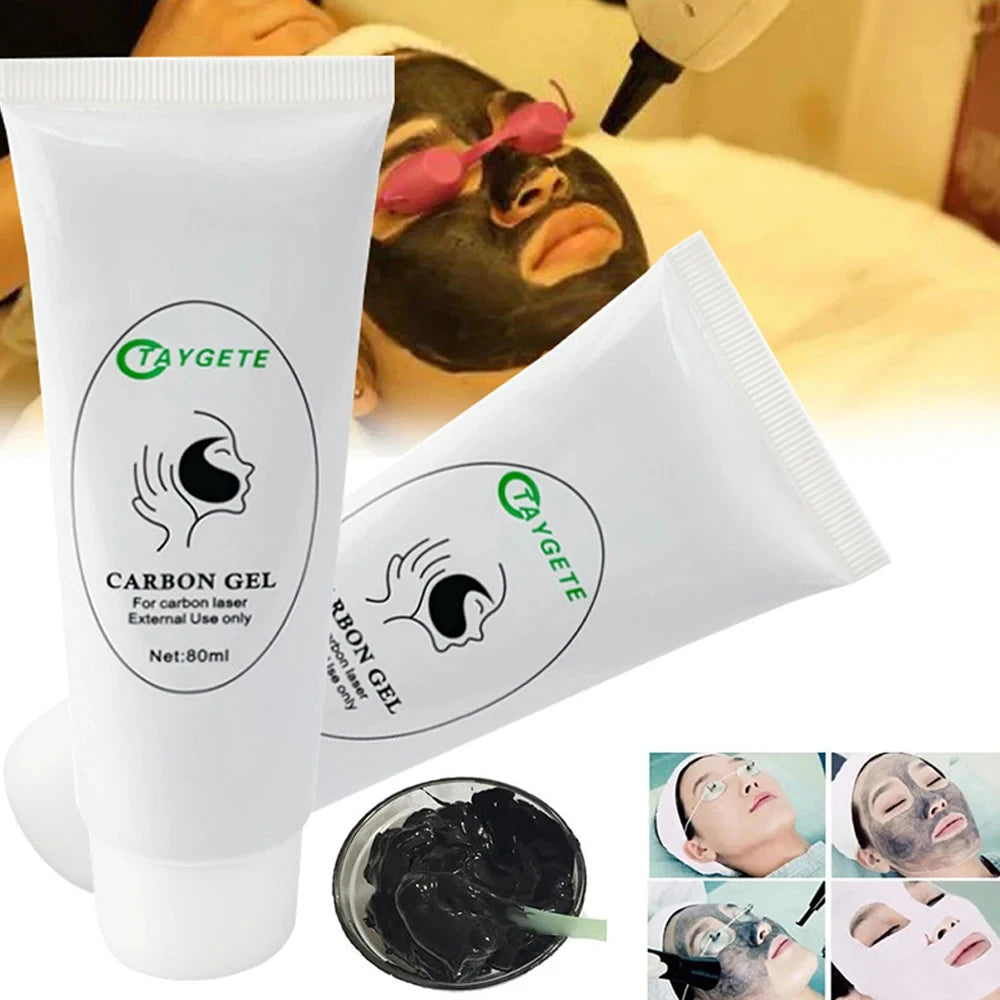 Carbon Black Gel Mask for ND:YAG Laser – Skin Peeling, Pore Minimizing & Whitening Carbon Cream (80ml)