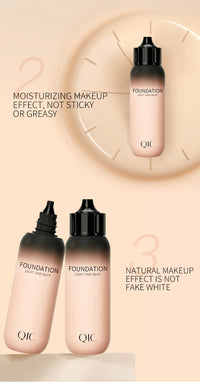 Matte Foundation Cream Concealer Full Coverage Primer Makeup for Dark Circles