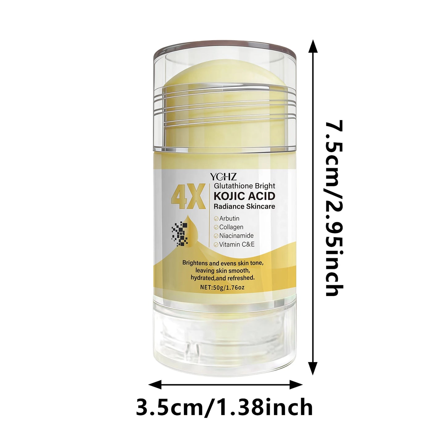 Kojic Acid Whitening Cream Stick – Dark Spot Corrector & Skin Tone Evener for Men & Women (50g)