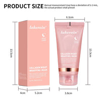 Collagen Night Wrapping Peel-Off Face Mask – Anti-Aging, Firming & Deep Hydration Overnight Skin Treatment for All Skin Types (75ml)