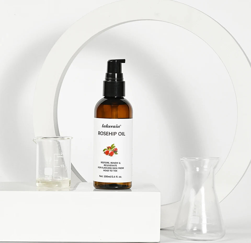 Organic Rosehip Oil Rose Hips Face Oils 30ml Fast-Absorbing Skin Care Moisturizer Face Oil Organic Rosehip Seed Oil Essence