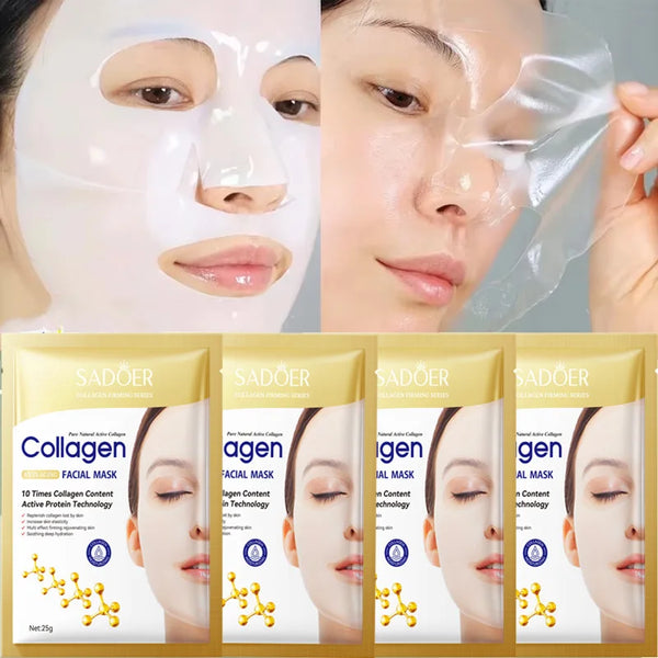 PWYUMAN Collagen Anti-Wrinkle Facial Mask – Anti-Aging, Brightening & Deep Moisturizing | All Skin Types