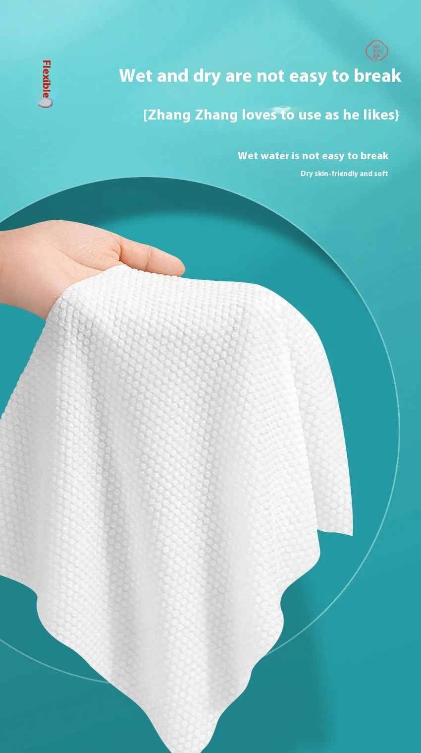 Hanging Disposable Face Towel Roll – Extractable Lyocell & Viscose Makeup Remover Wipes for Home & Beauty Salon (20x25cm)
