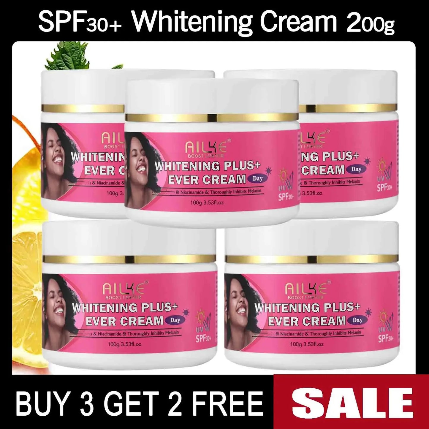 AILKE Natural Skin Brightening & Whitening Collection – Dark Spot Removal, Acne & Glow | Organic Vegan