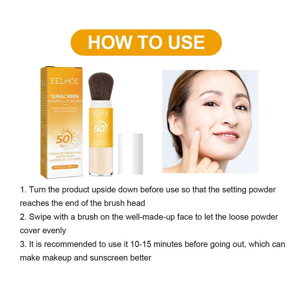 Eelhoe SPF50 Sunscreen Loose Powder – Oil Control, Invisible Pore & Matte Finish for Women | Buyer's Choice