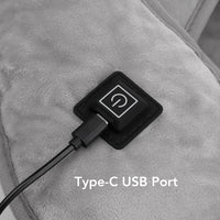 Electric Heating Shoulder & Neck Pad – USB Heated Shawl with 3-Level Temperature Control