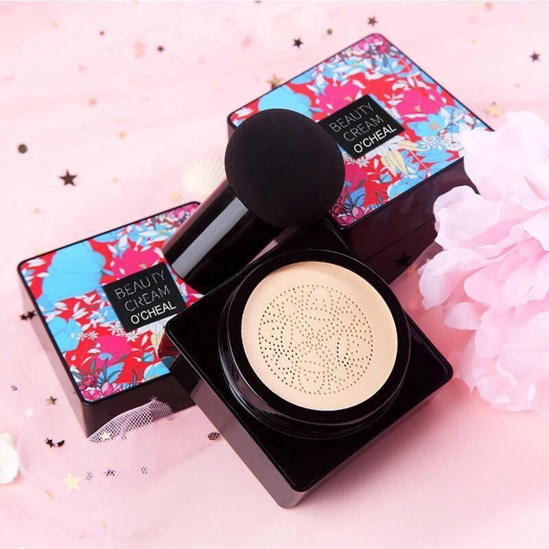 O'CHEAL Mushroom Head BB Cream Cushion – Waterproof, SPF & Long-Lasting Coverage (20g)