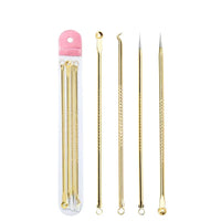 4-Piece Stainless Steel Acne & Blackhead Extractor Set – Pore Cleanser Kit