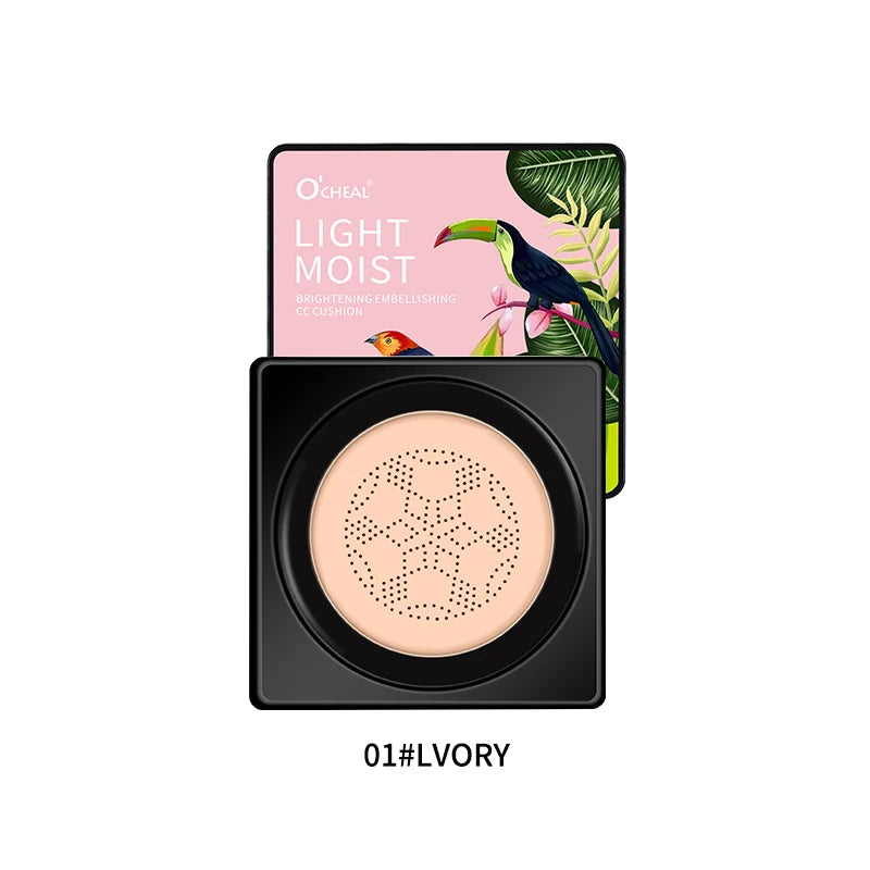 O'CHEAL Mushroom Head BB Cream Cushion – Waterproof, SPF & Long-Lasting Coverage (20g)