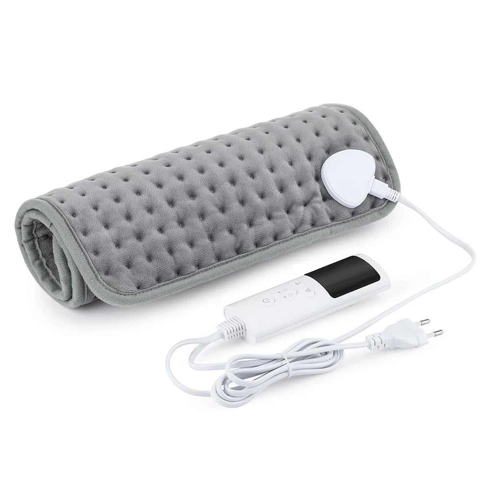 Electric Heating Pad for Back, Abdomen & Waist Pain Relief – EU/UK/US Plug, 9 Heat Levels