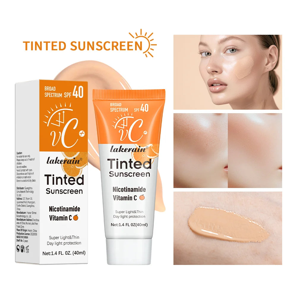 Lakerain SPF 40 Sunscreen Foundation Cream With UV Protection Light Coverage