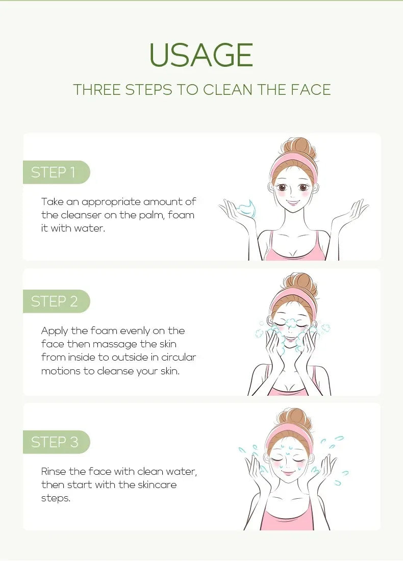 REAROYA Vitamin C Facial Cleanser – Deep Cleansing, Brightening & Moisturizing Face Wash (50g)
