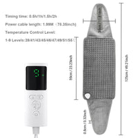 Electric Heating Pad for Period Cramps & Muscle Relief – 60×30cm, 9/10 Heat Levels, Washable | EU/US/UK Plug