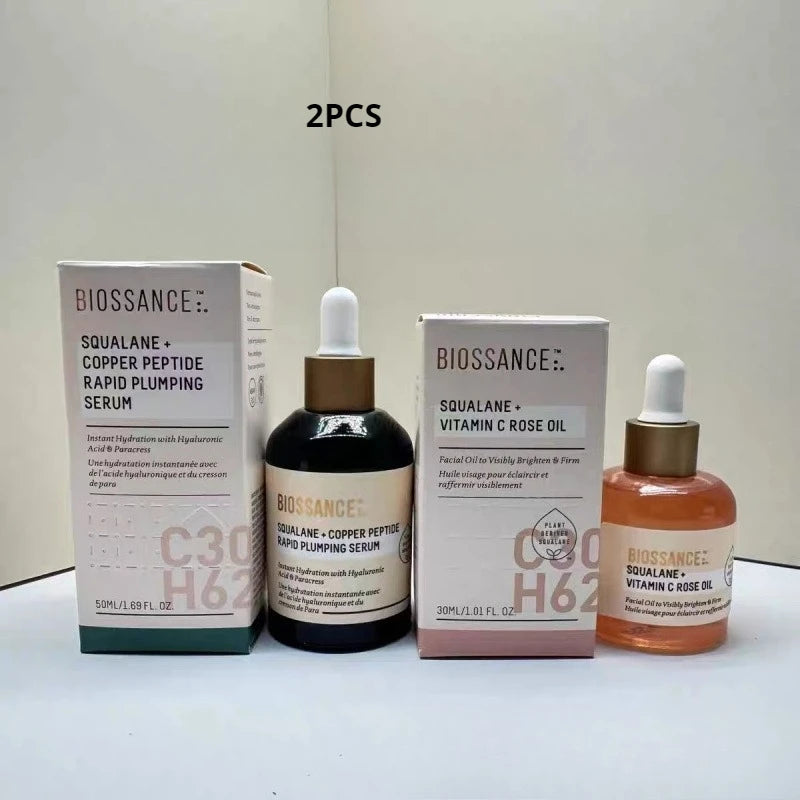 Rose & Blue Copper Peptide Facial Essence Oil – Brightening, Moisturizing & Skin Softening (30ml)