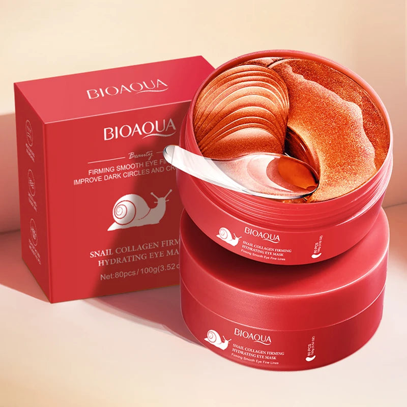 BIOAQUA Crystal Collagen Eye Mask Patches – 80 Pieces, Dark Circles & Anti-Aging
